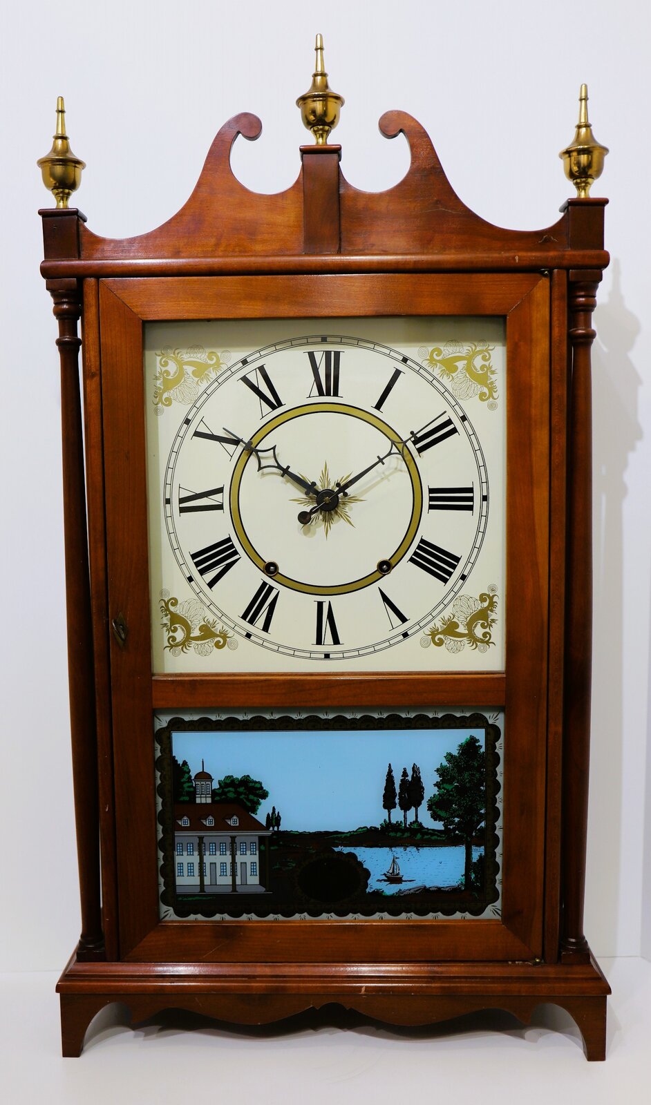 James Schooler & John Wikswo pillar & scroll (modern). — Antique Clocks Price Guide