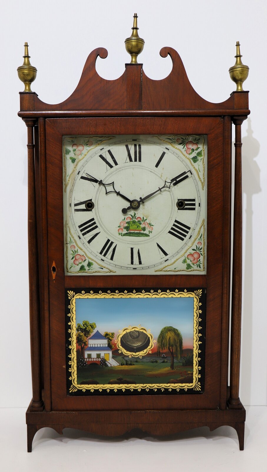 Norris North pillar & scroll, 1822-1824. — Antique Clocks Price Guide