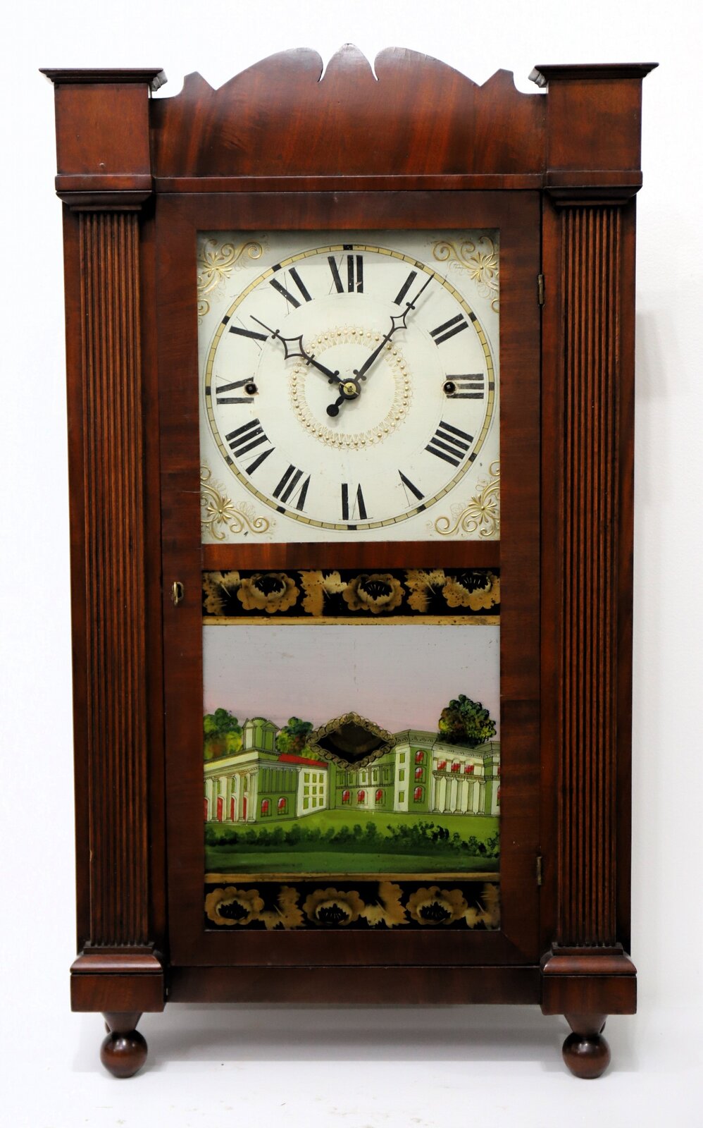 Rodney Brace reeded 30-hour shelf clock, ca. 1832. — Antique Clocks Price Guide