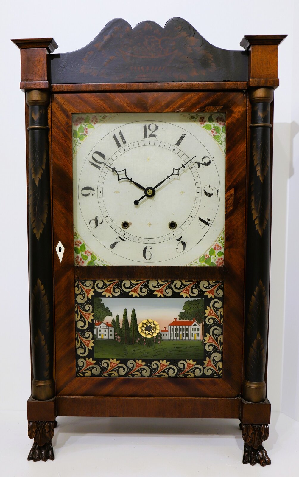 Wadsworths & Turners column & splat shelf clock, 1829-1831. — Antique Clocks Price Guide