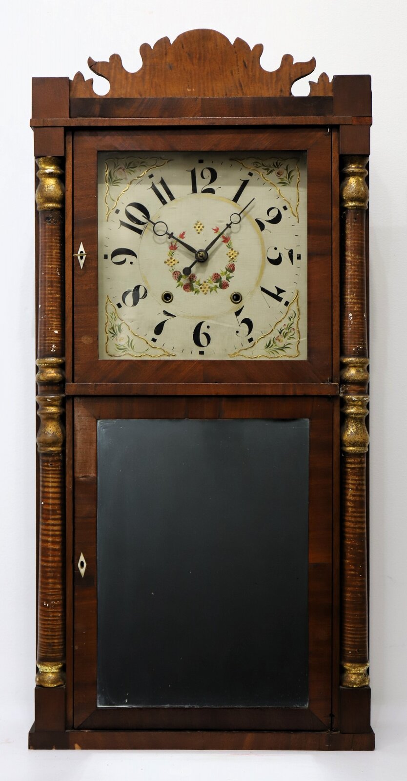 John Hunt 30-hour long-drop shelf clock, ca. 1835. — Antique Clocks Price Guide