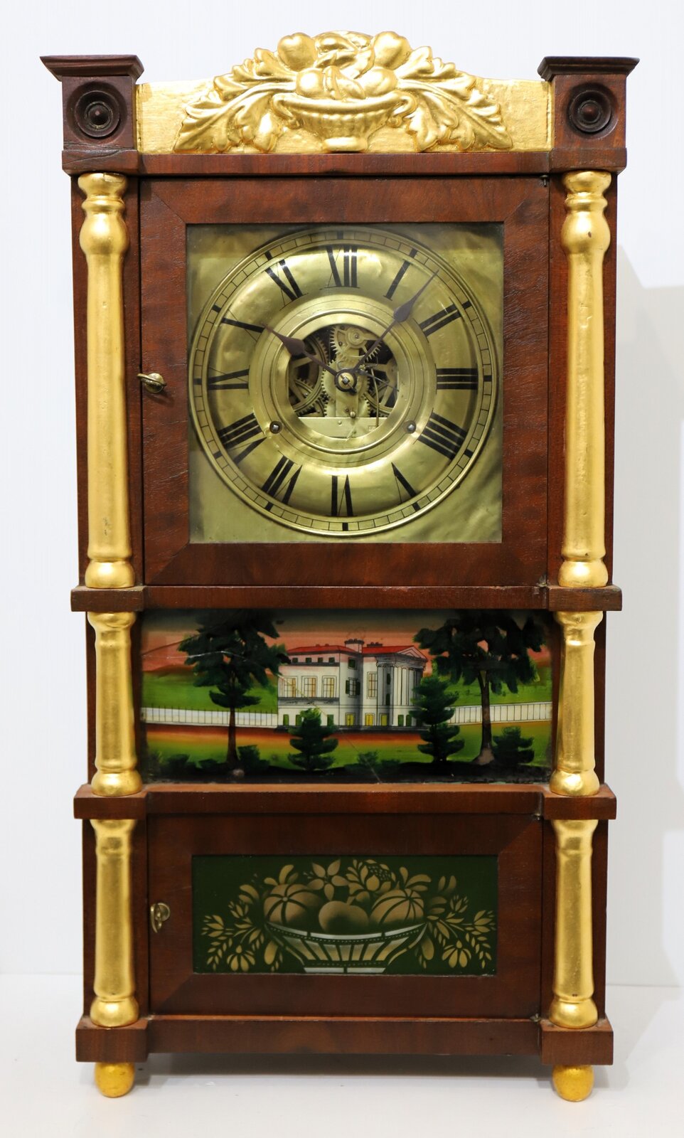Birge, Mallory & Co. miniature triple-decker, 1838-1843. — Antique Clocks Price Guide