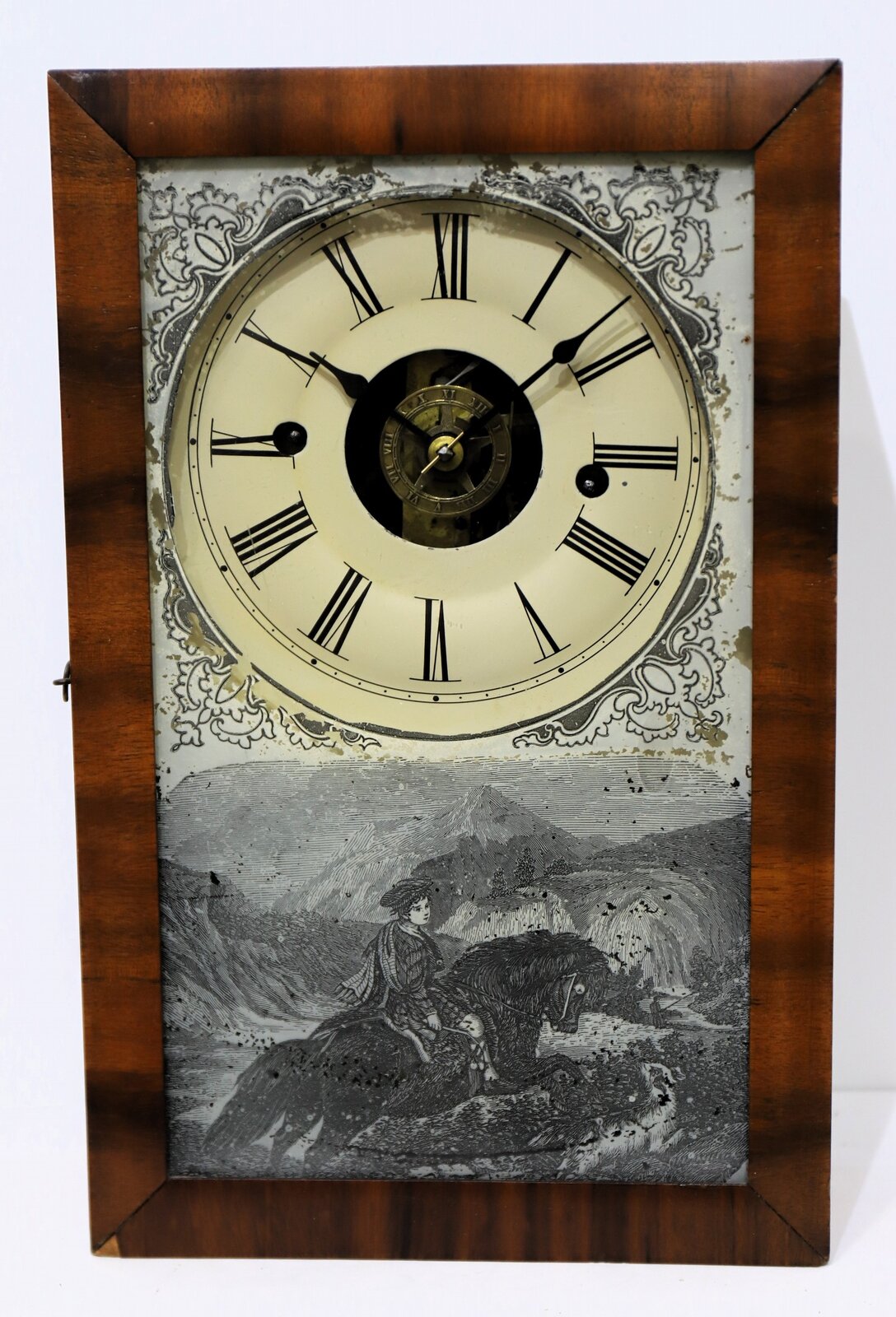 Ansonia Clock Co. cigar box clock, ca. 1850. — Antique Clocks Price Guide