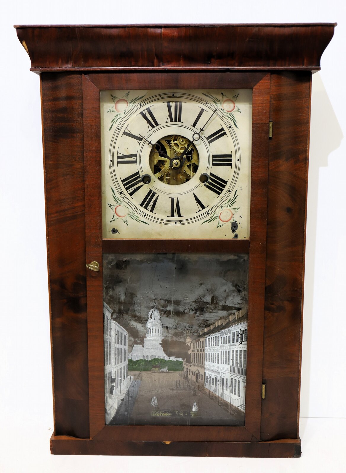 Atkins & Porter, 30-hour shelf clock, 1840-1846. — Antique Clocks Price Guide