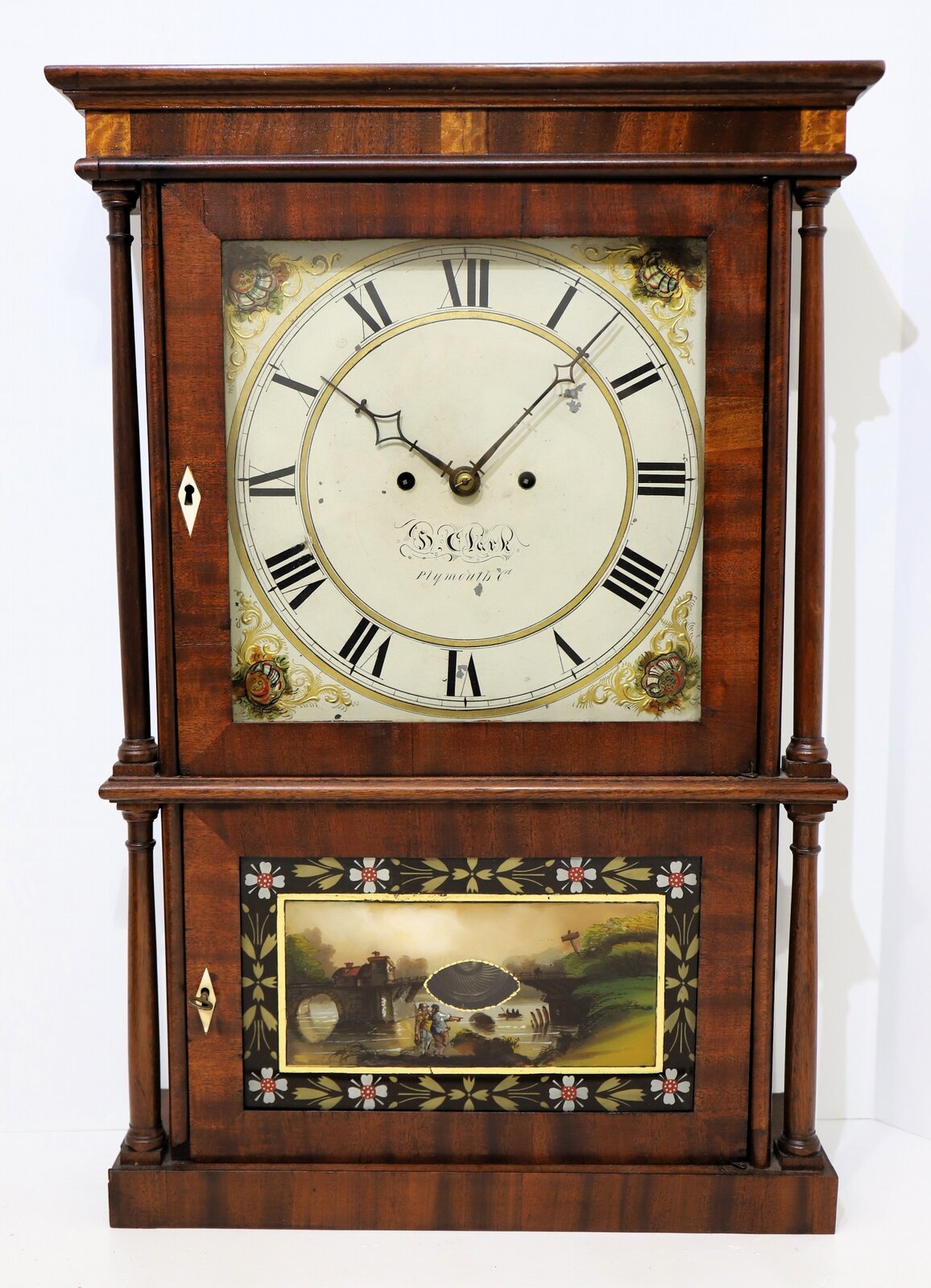 Heman Clark Salem Bridge shelf clock, 1823-1835. — Antique Clocks Price Guide