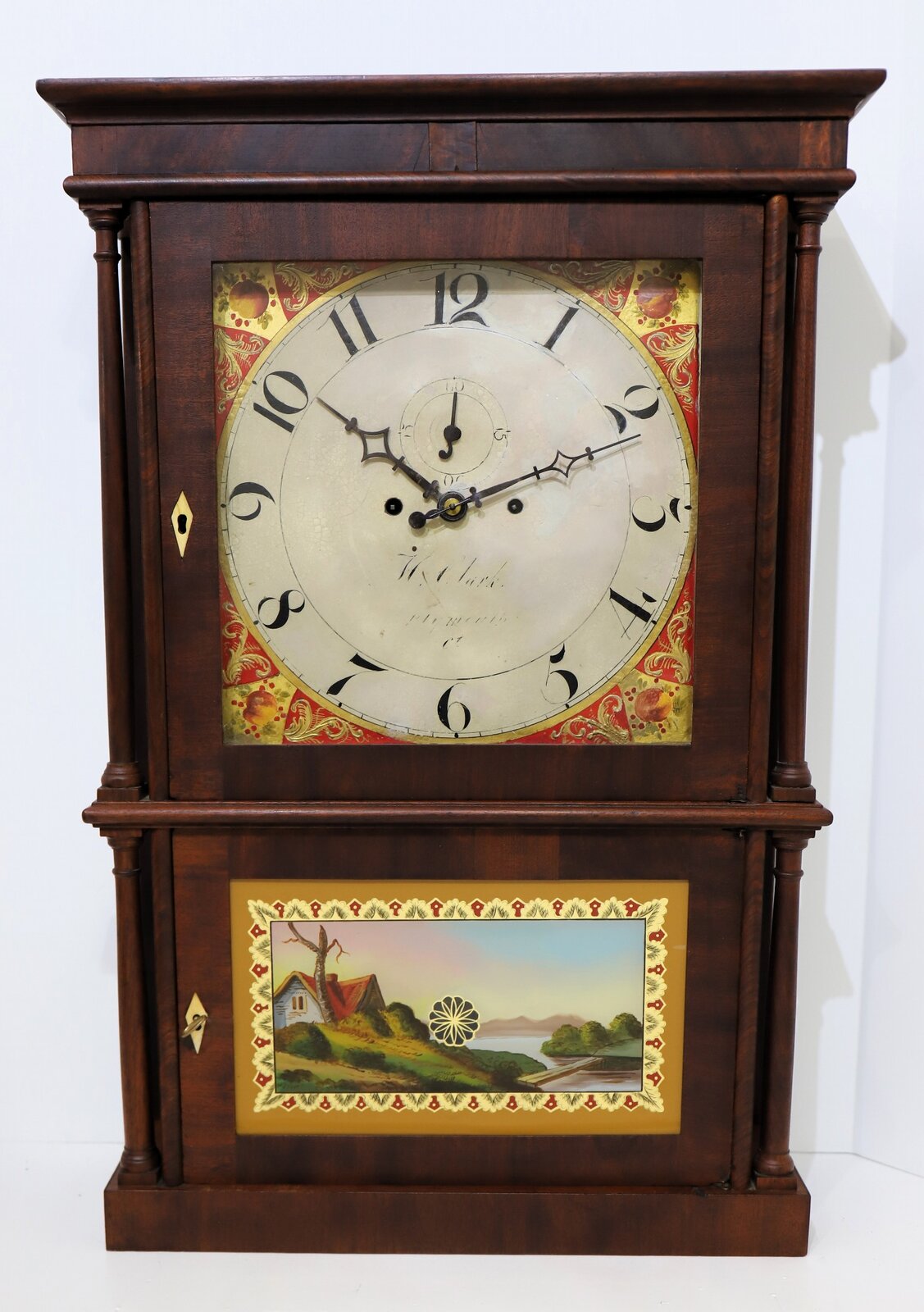Heman Clark Salem Bridge shelf clock, 1823-1835. — Antique Clocks Price Guide