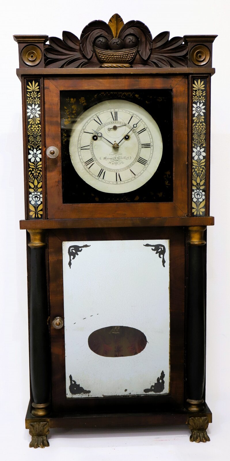 Munger & Benedict “Patent Eight-day Brass Clock”, 1831-1833. — Antique Clocks Price Guide