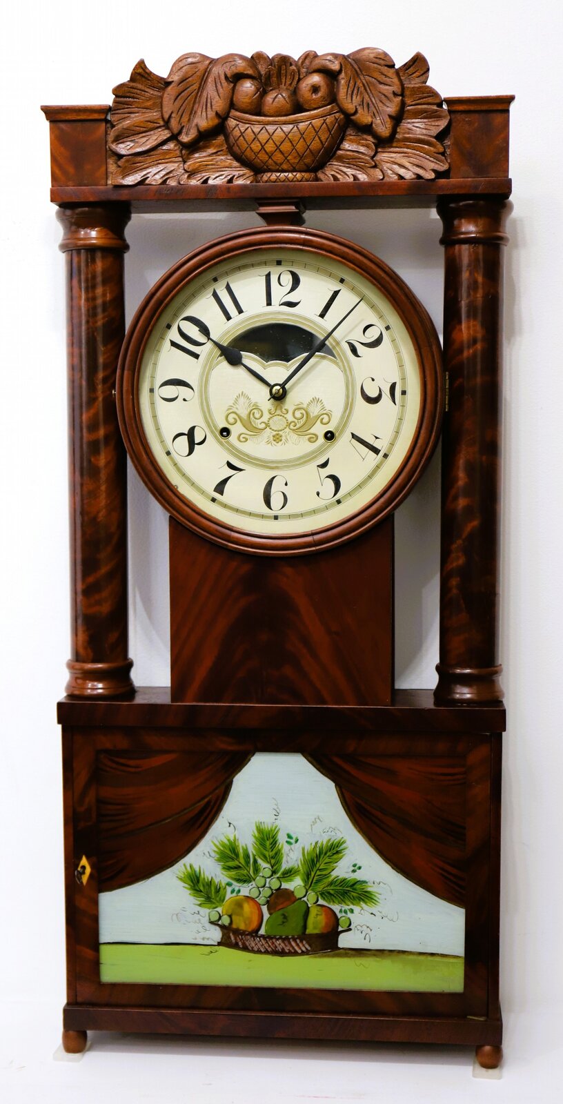 George Marsh & Co. Eight-day hollow column REPRODUCTION, ca. 1990. — Antique Clocks Price Guide