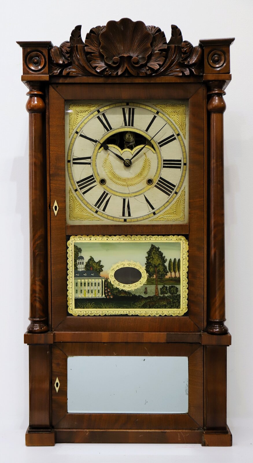 Birge, Mallory & Co. Patent Brass Eight Day Clock, 1838-1843. — Antique Clocks Price Guide