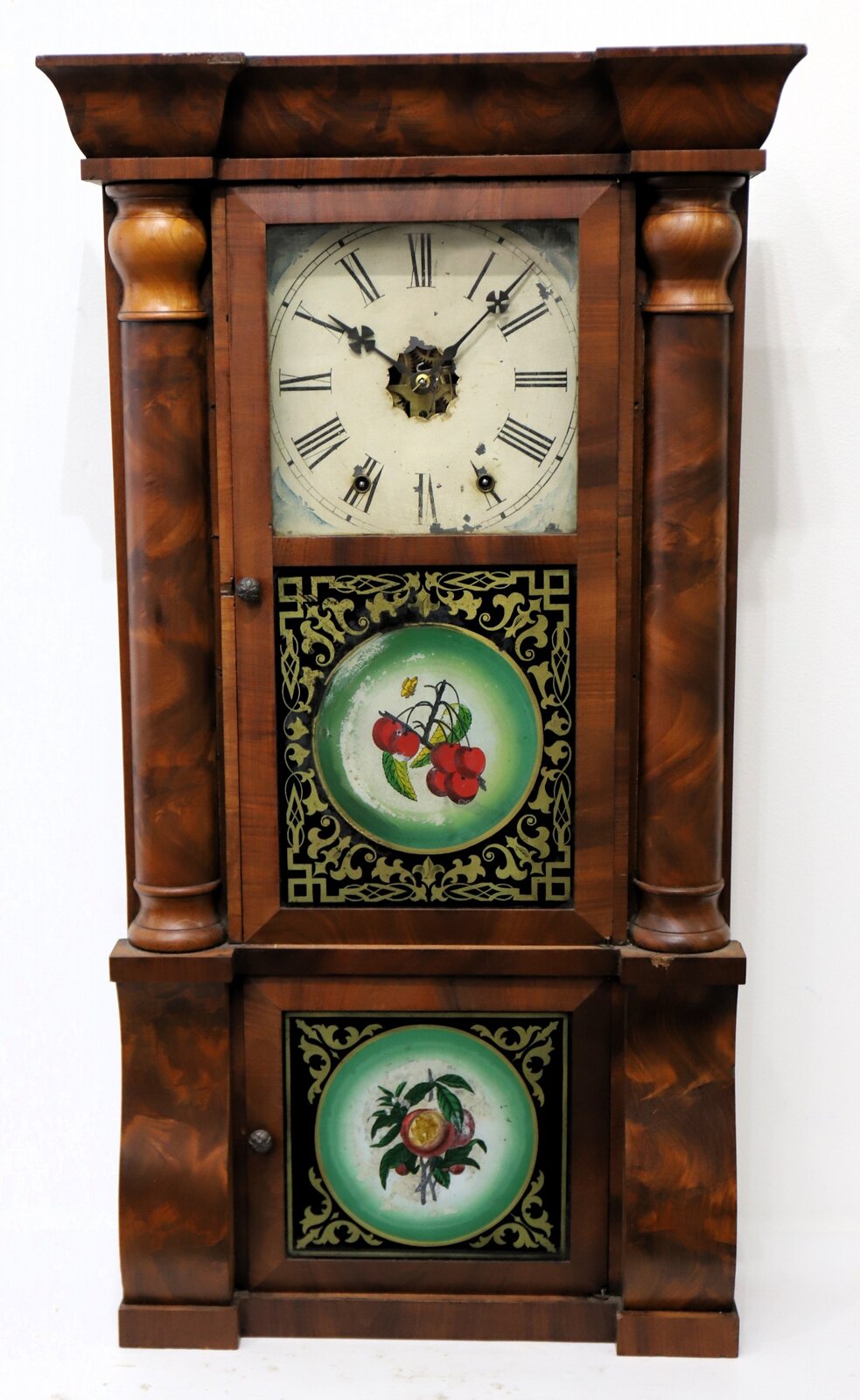 Chauncey Jerome triple decker, ca. 1850. — Antique Clocks Price Guide