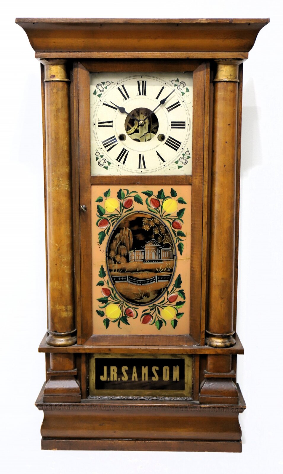 Seth Thomas column & cornice special order? ca. 1862. — Antique Clocks Price Guide