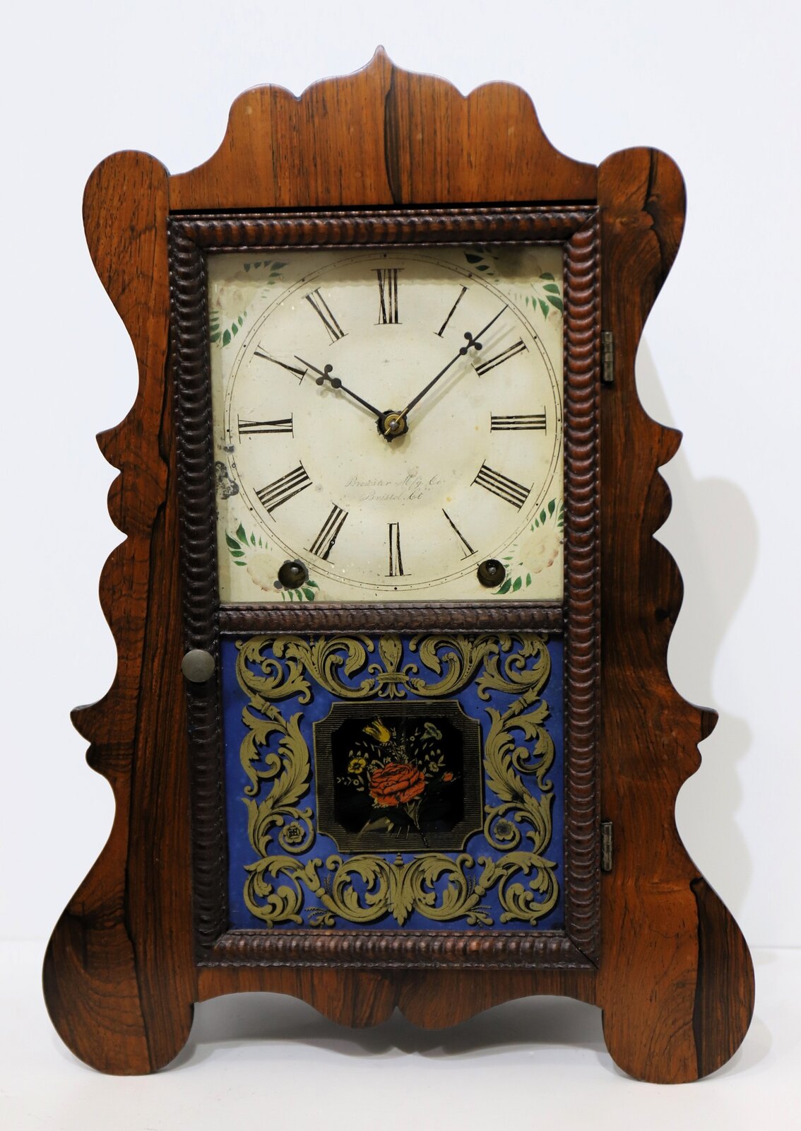Brewster Manufacturing Co. scroll-front, 1852-1854. — Antique Clocks Price Guide
