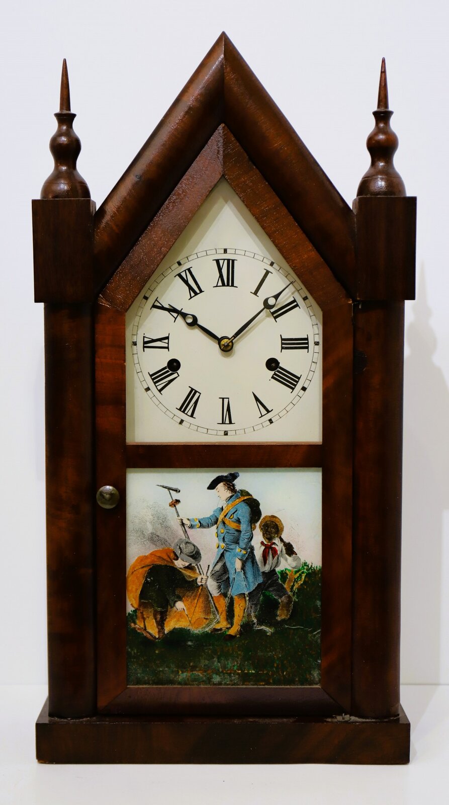 Waterbury Clock Co. 30-hour steeple, ca. 1880. — Antique Clocks Price Guide