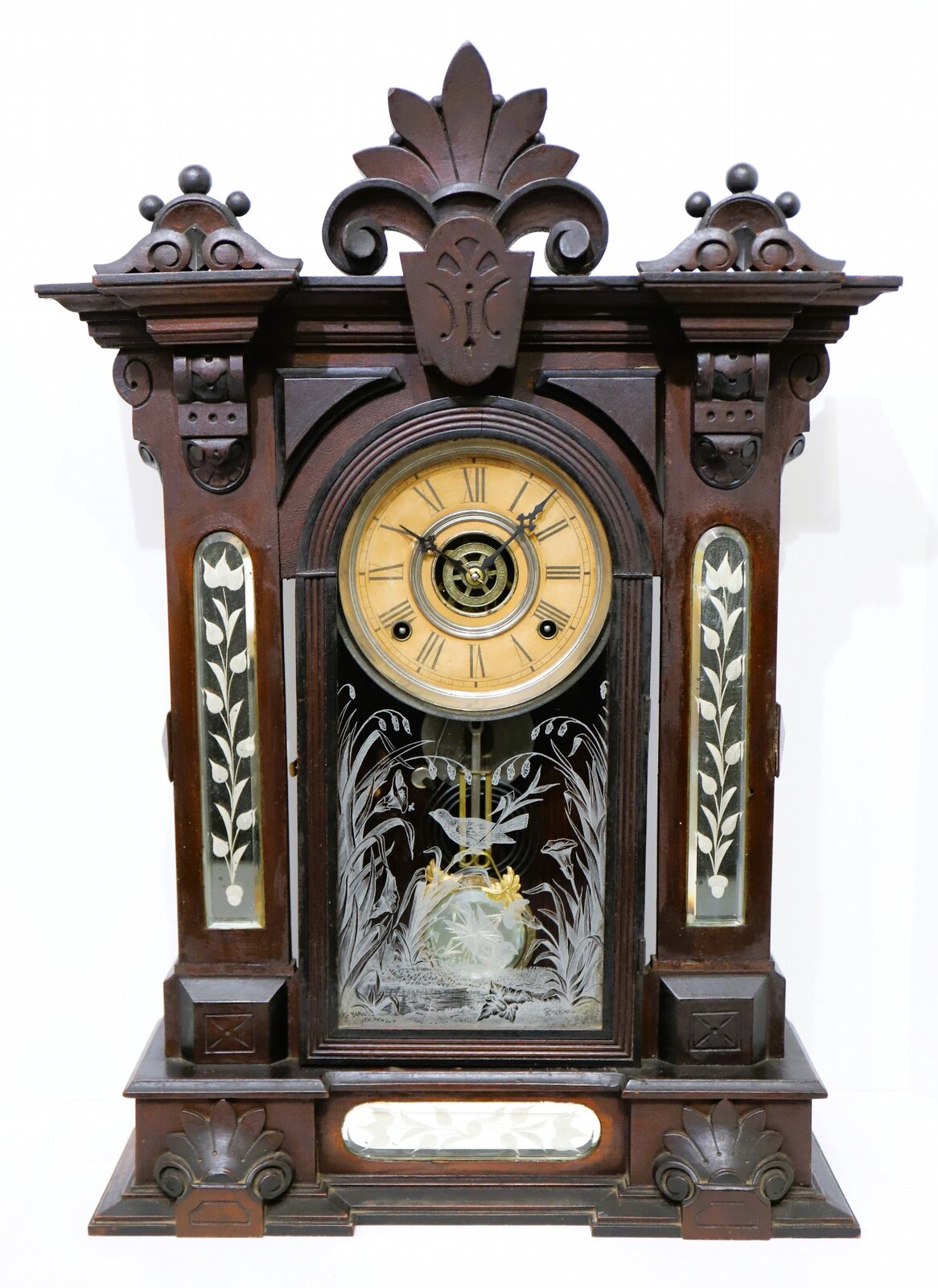 Wm. L Gilbert Clock Co. “Amphion”, ca. 1885. — Antique Clocks Price Guide