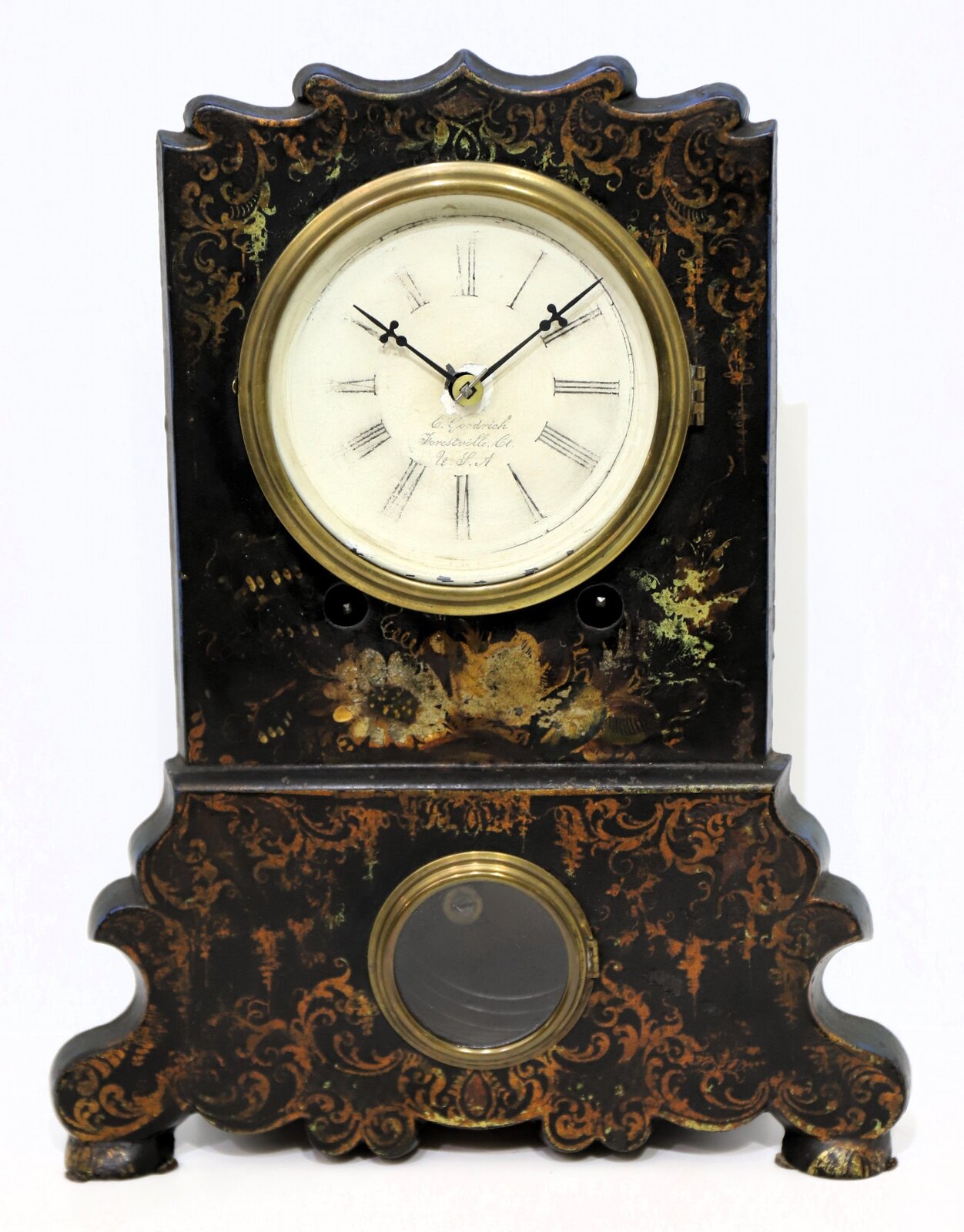 Chauncey Goodrich 8-day ironfront, ca. 1853. — Antique Clocks Price Guide