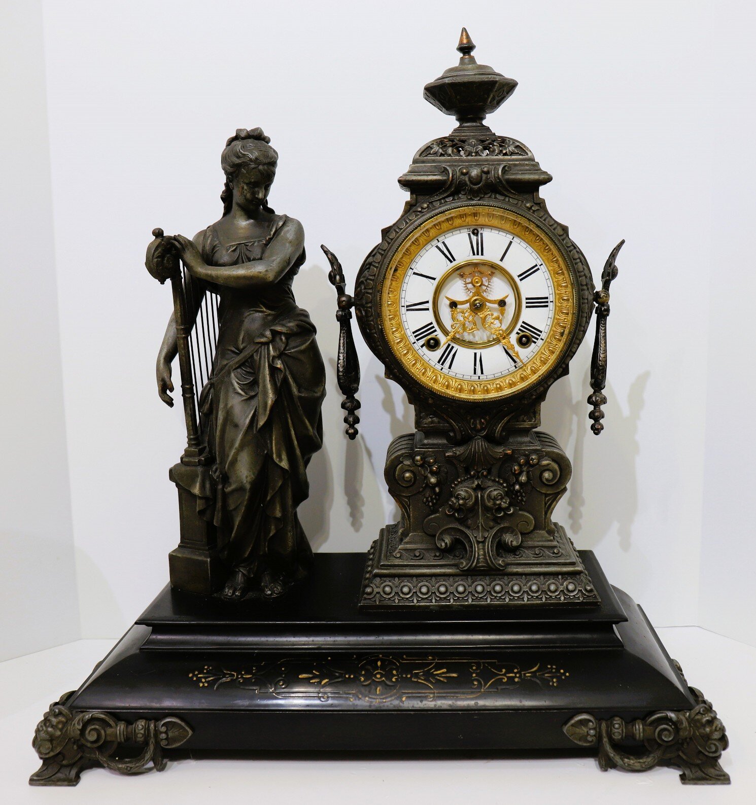 Ansonia Clock Co. “Music” figural, ca. 1894. — Antique Clocks Price Guide