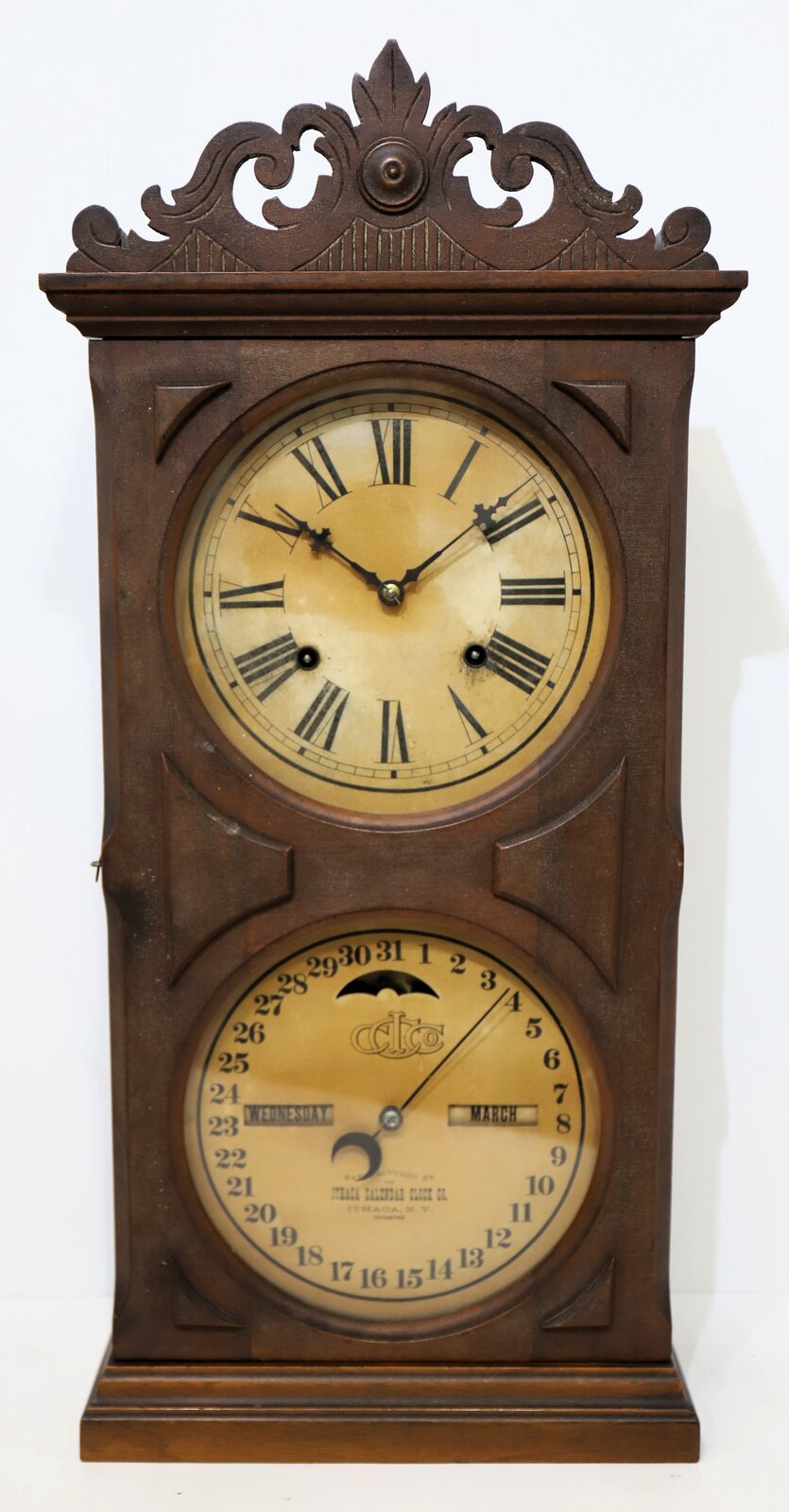 Ithaca Calendar Clock Co. “No. 10 New Farmer”, 1913. — Antique Clocks Price Guide