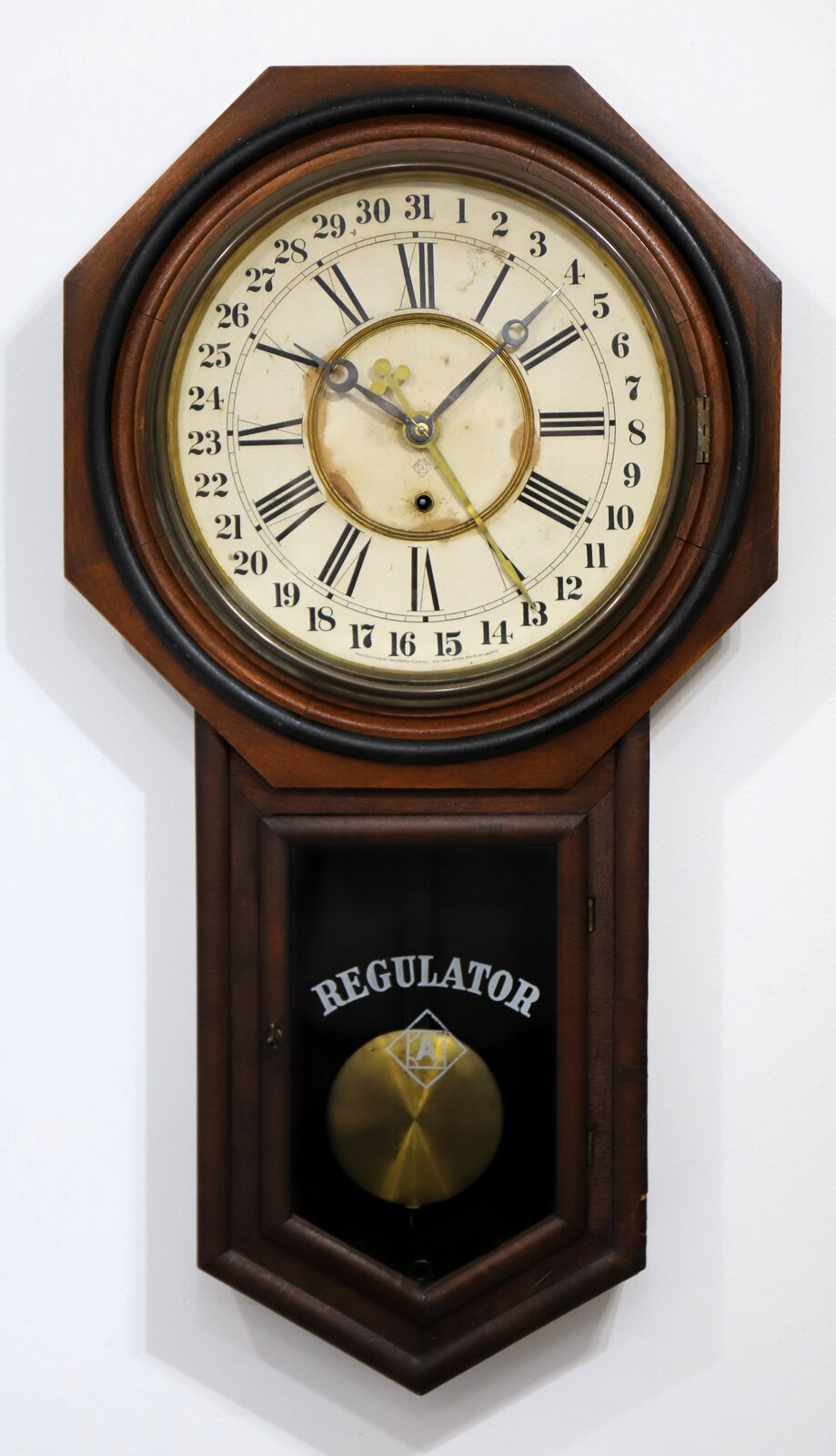 Ansonia Clock Co. “Regulator A Calendar”, ca. 1906. — Antique Clocks Price Guide