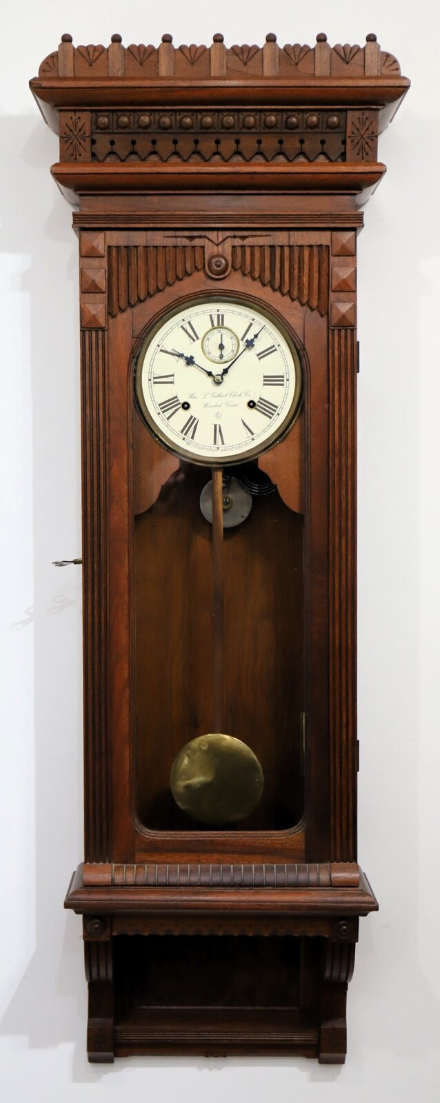 Wm L Gilbert Clock Co. “Regulator No. 11”,ca. 1891. — Antique Clocks Price Guide