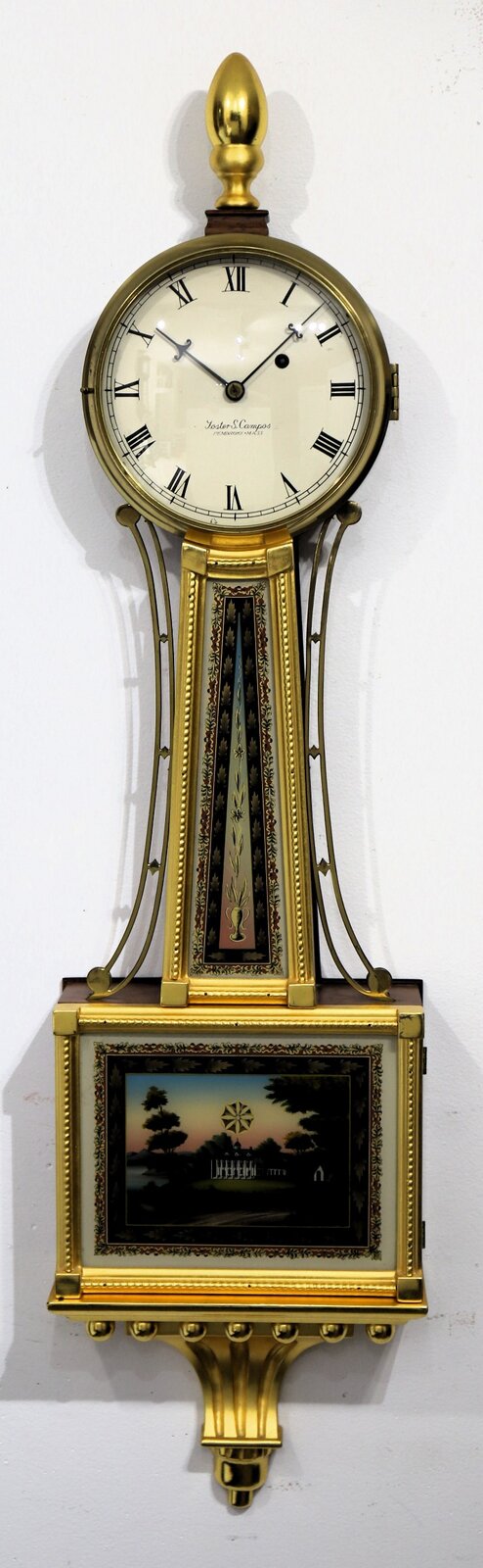 Foster Campos gilded presentation banjo, 1992. — Antique Clocks Price Guide