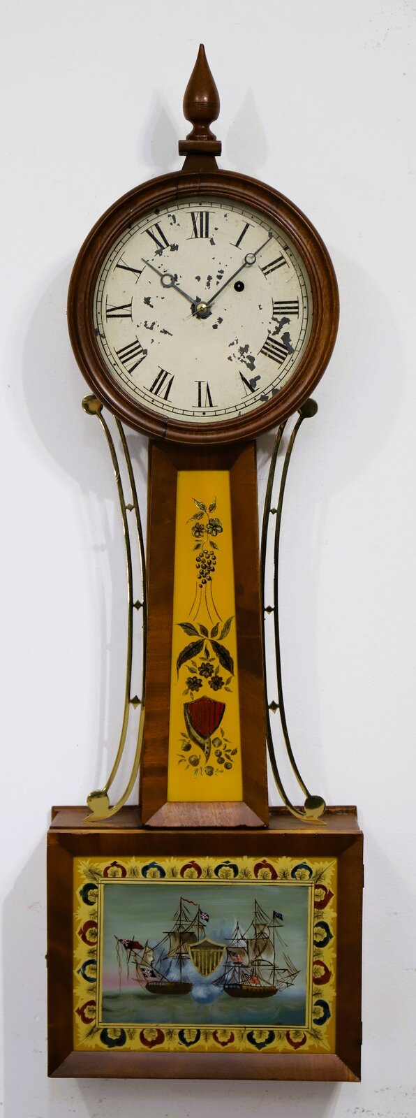 Early Boston area banjo, ca. 1835. — Antique Clocks Price Guide