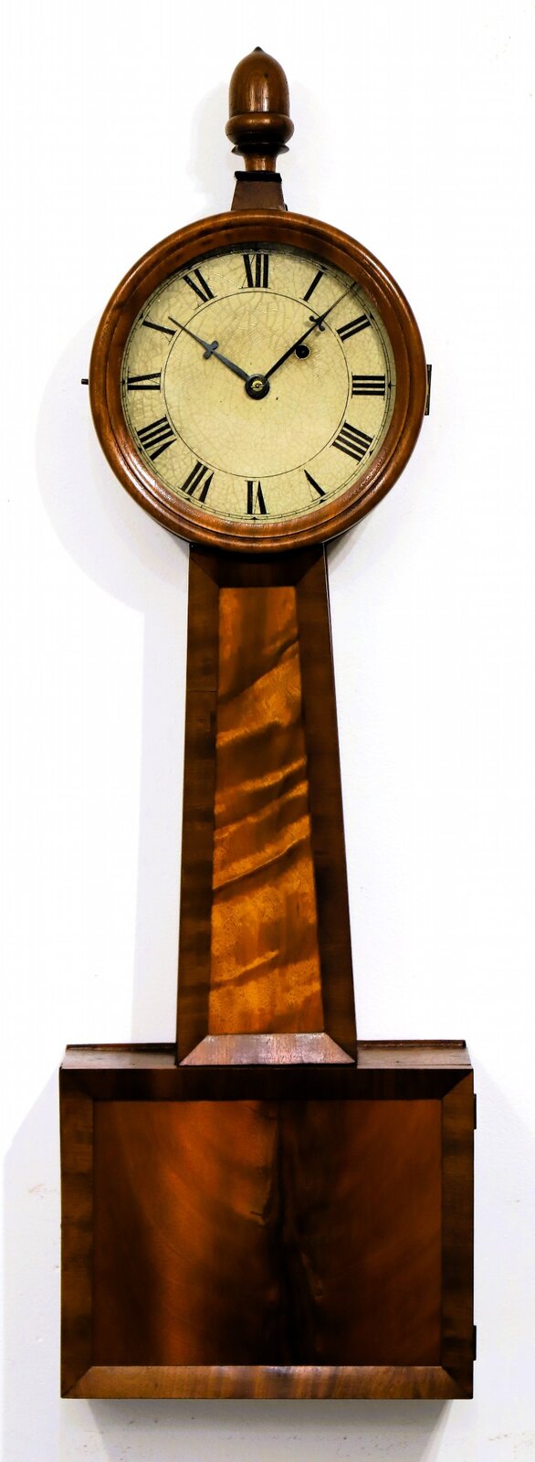 Early wood-front banjo, ca. 1835. — Antique Clocks Price Guide