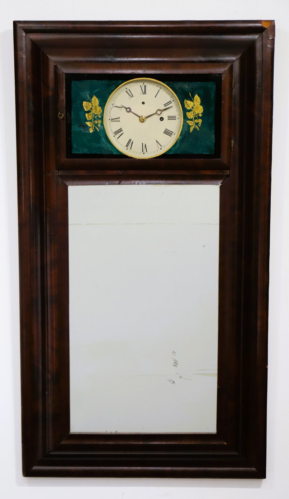 George Hills (attr.) mirror clock,ca. 1850. — Antique Clocks Price Guide