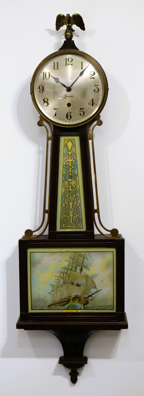 Sessions Clock Co. “Salem” banjo, ca. 1927. — Antique Clocks Price Guide