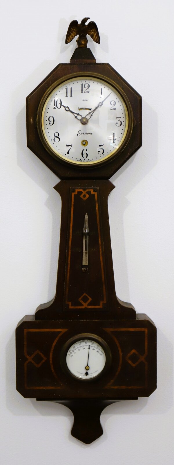 Sessions Clock Co. small lever-spring banjo,ca. 1920? — Antique Clocks Price Guide