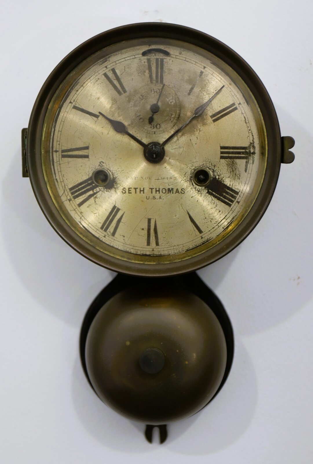 Seth Thomas Clock Co. “Ship’s Bell Lever”, ca. 1884. — Antique Clocks Price Guide