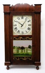 Rodney Brace reeded 30-hour shelf clock, ca. 1832.