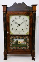Wadsworths & Turners column & splat shelf clock, 1829-1831.