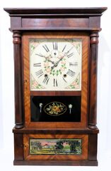 Thirty-hour column & cornice clock, ca. 1835.