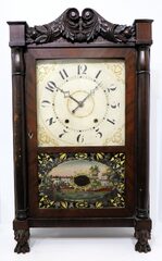 Seth Thomas 30-hour short drop shelf clock, ca. 1835.