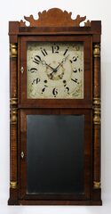 John Hunt 30-hour long-drop shelf clock, ca. 1835.