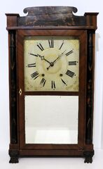 H. Hart & Son column & splat shelf clock, ca. 1835.