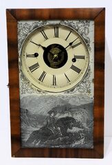 Ansonia Clock Co. cigar box clock, ca. 1850.
