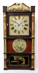 Barnes, Bartholomew & Co. Eight Day Brass Clock, 1833-1836.