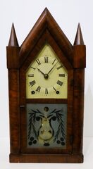 Brewster & Ingrahams Patent Eight Day Repeating Brass Clock (sharp gothic), 1845–1846.