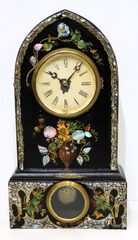 Terry & Andrews gothic iron case with MOP, 1842-1850.