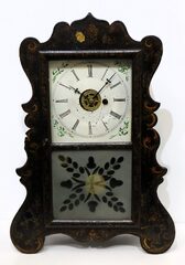 Forestville Clock Co. 30-hour scroll-front with MOP, ca. 1850.