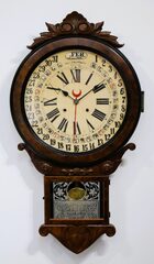 Wm L Gilbert Clock Co. “Office Drop Calendar”,ca. 1881.