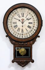 Wm L Gilbert Clock Co. “Office Drop Calendar”, ca. 1881.