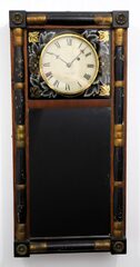 J Bigelow & Co. New England mirror clock, ca. 1830.