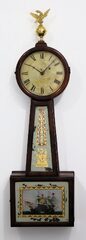 Simon Willard & Son mahogany banjo, 1825-1828.