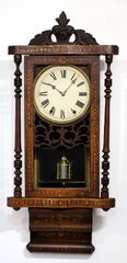 New Haven Clock Co. “Anglo American” wall clock, ca. 1860.