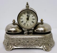 Parker Clock Co. “No. 604” double-bell alarm, ca. 1905.