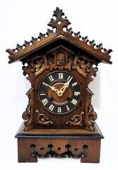 Black Forest shelf fusee cuckoo,ca. 1890.