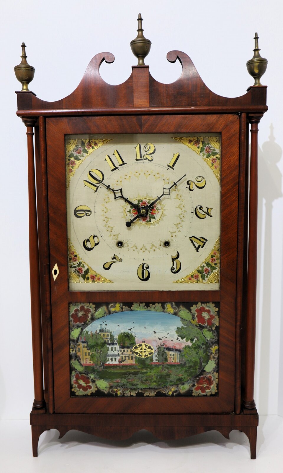 Mark Leavenworth & Son pillar & scroll, 1825-1829. — Antique Clocks Price Guide
