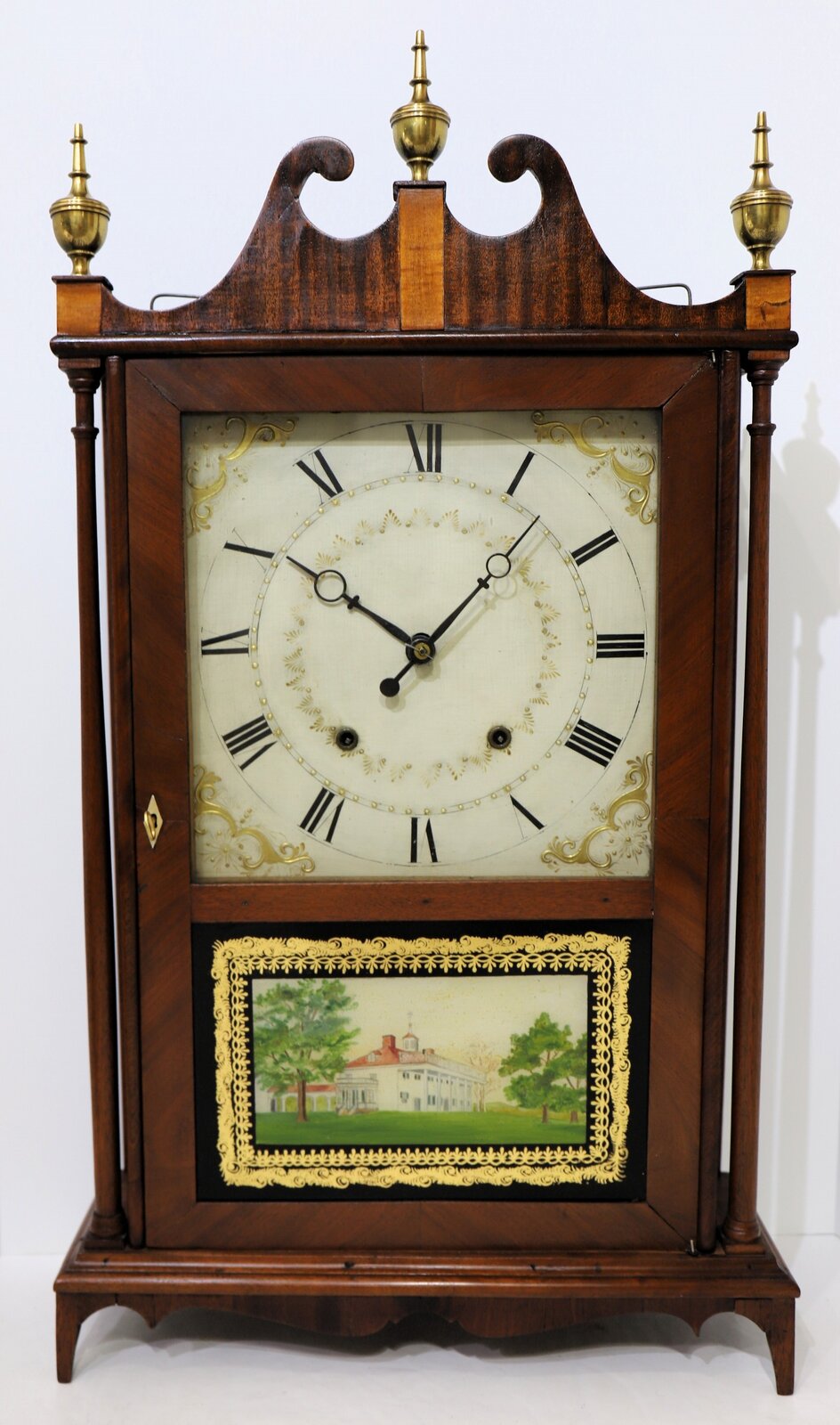 Elisha Neal pillar & scroll, 1829-1832. — Antique Clocks Price Guide